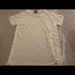 Forever 21 Short Sleeve Side String Top